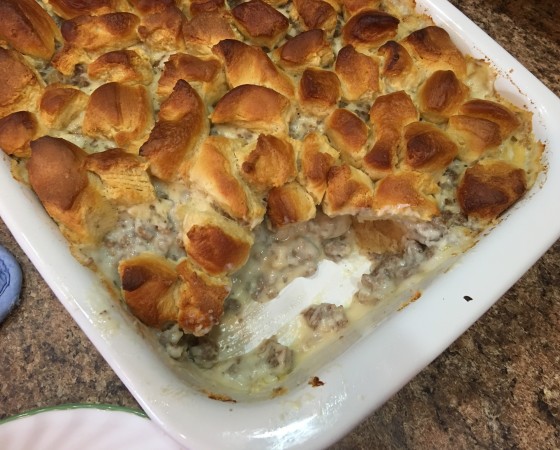 Yummy Biscuit and Gravy Bake