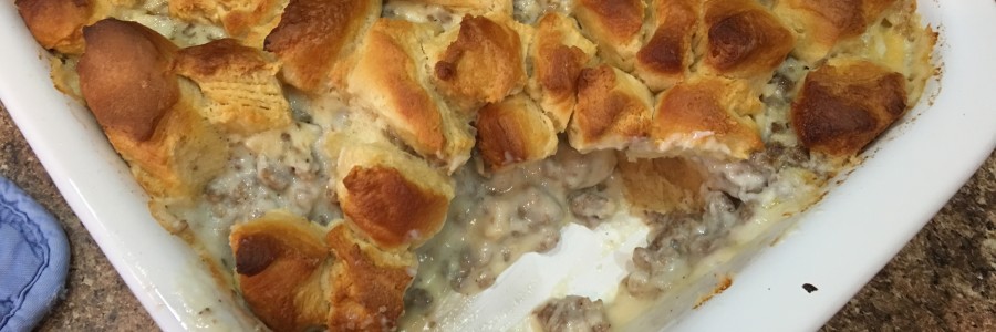 Yummy Biscuit and Gravy Bake