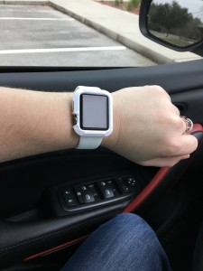 My new white watch band - I am such a pimp!!