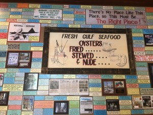 Inside of Wintzells Oyster House.