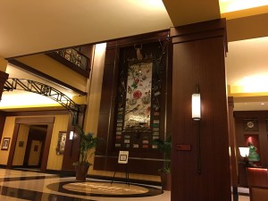 Lobby of the hotel.